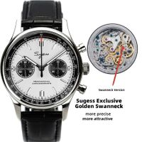 Sugess Chronograph ST1901 Vintage 1963 Panda Uhr 40mm