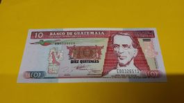 Guatemala 10 Quetzales Banknote - , Selten!1994