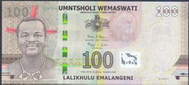 Swasiland 100 Emalangeni 2017 P-42 UNC