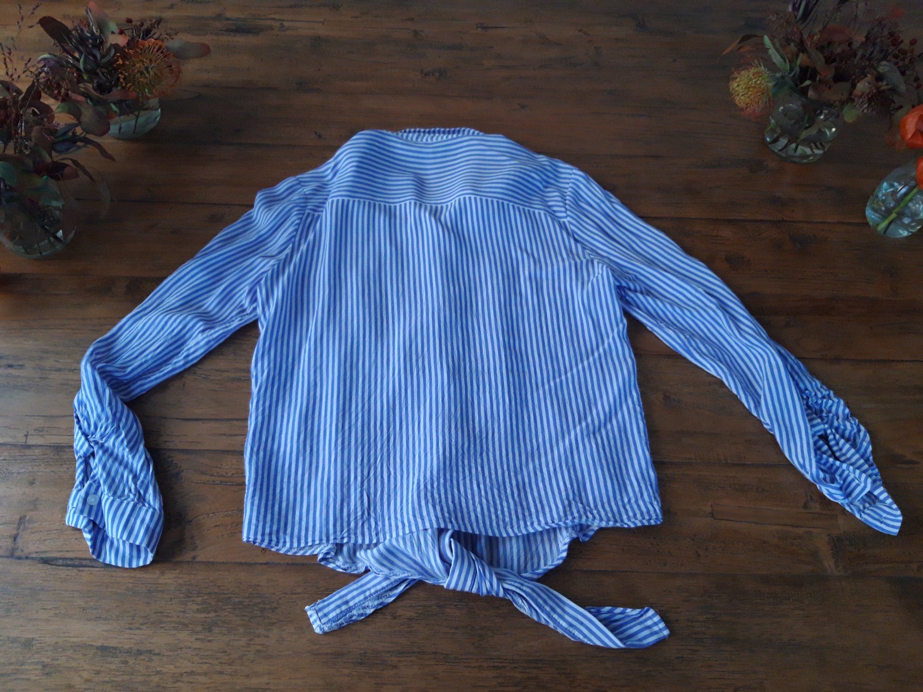 Chemisiers: Boho Bluse Basic gestreift blau weiss weicher Stoff – D'occasion à Feuerthalen par tanatha_st 2