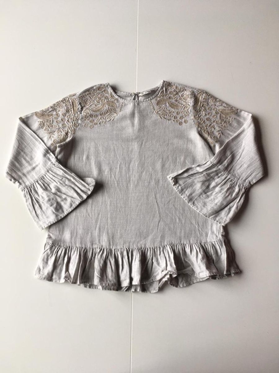 Zara Camicette: Blouse brodée - S - Bohème chic – Usato da Troinex venduto da Irisglo 2