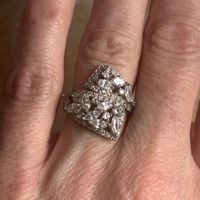 Damenring Zirkonia Steinen Hochzeit (Gr. 54.5)