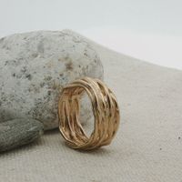 Spaghetti Silber Ring 925 Grösse 56