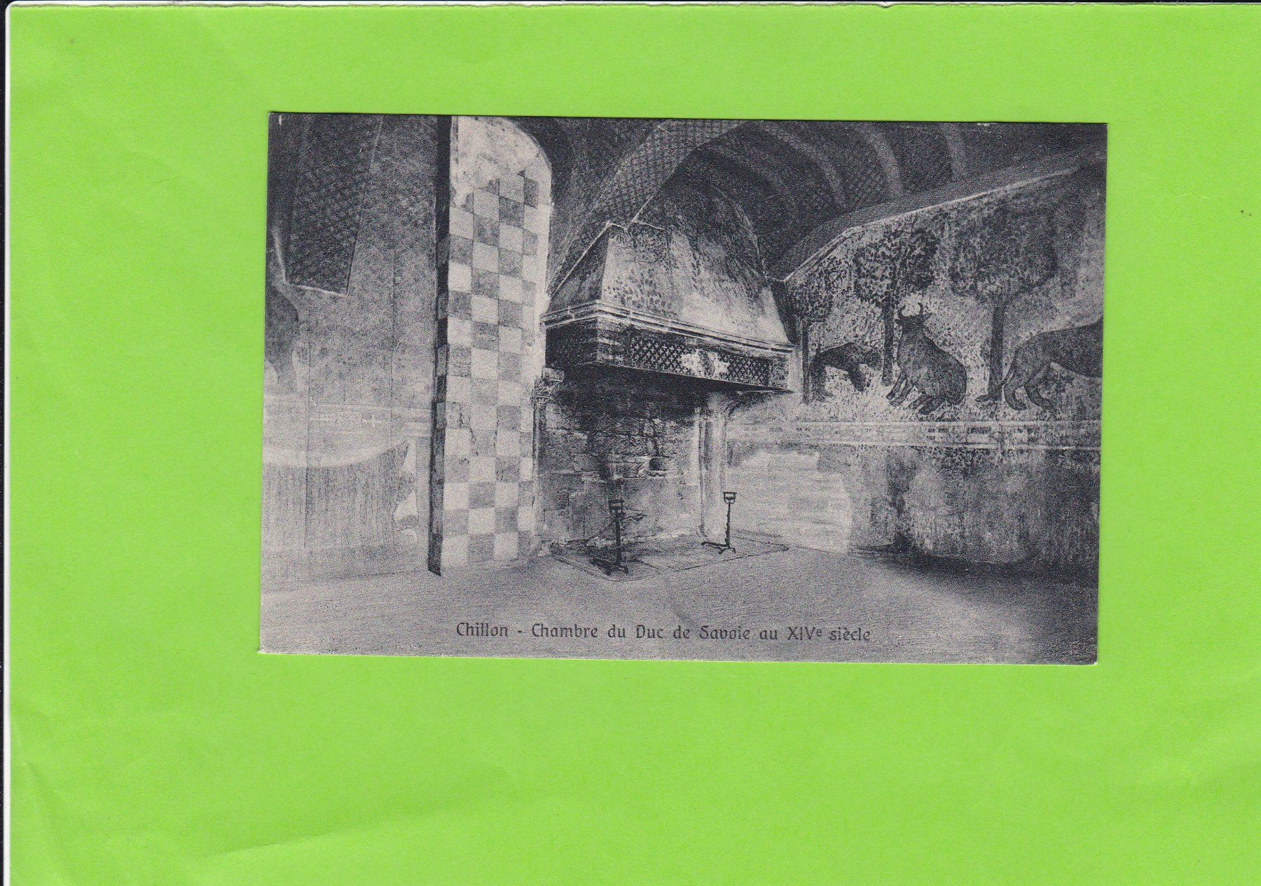 Ansichtskarten: Chillon-Chambre du Duc – Gebraucht aus St. Peterzell von neckertal