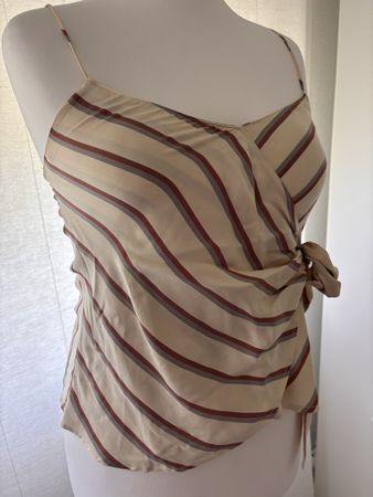 Mango Top, Gr. S, gestreift, Wickel-Optik, Sommer