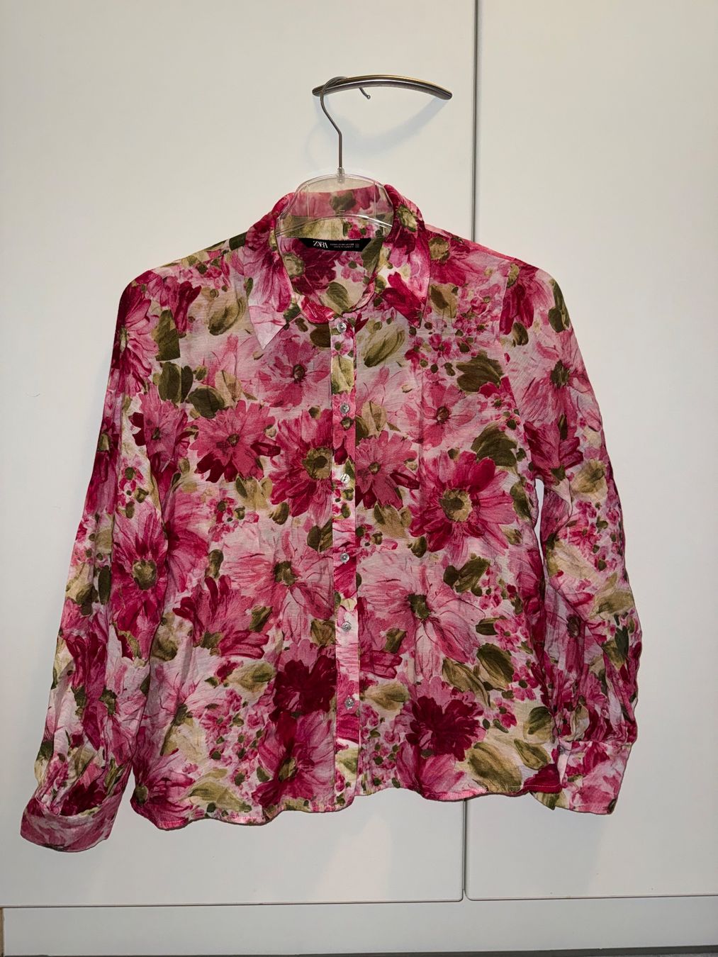 Zara Camicette: Zara Floral Rosa Bluse – Usato da Zofingen venduto da zac_spc2