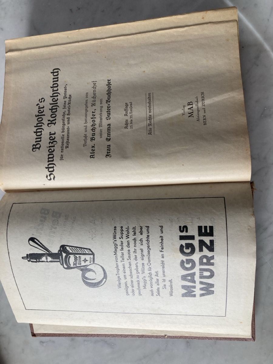 Libri: Antikes Kochbuch – Usato da Schwanden GL venduto da bait04 1