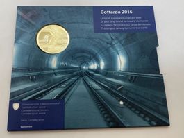 20.- Gedenkmünze 2016 Gotthardo Folder verblasst /i465