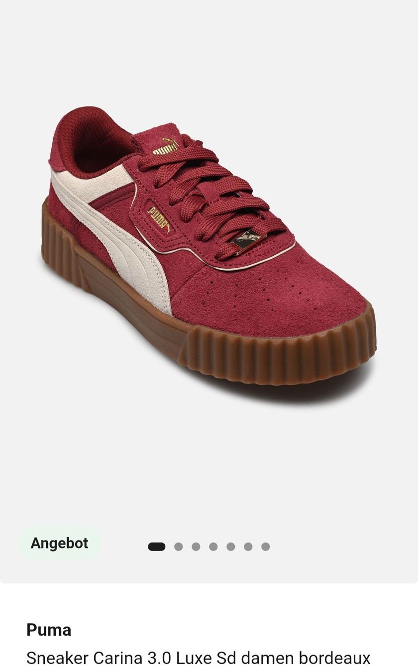 Puma Scarpe da donna: Puma Carina bordeaux Grösse 39 – Usato da Frutigen venduto da Naomiba