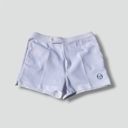 Sergio Tacchini white tennis shorts vintage