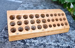Vintage massiv Werkzeugblock ORGANIZER Halter Rotbuche? 34cm
