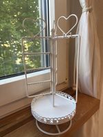 Schmuckständer Weiss Metall Romantisch Top Zustand!