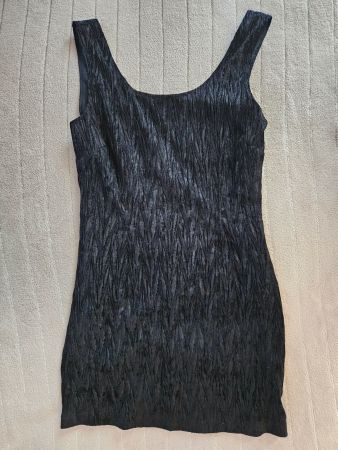 Antrazid/schwarz Cocktailkleid Grösse M