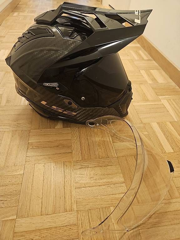 Casques & visières: Casque Ls2 Explorer 701 carbone – D'occasion à Anières par mar_lh8p 2