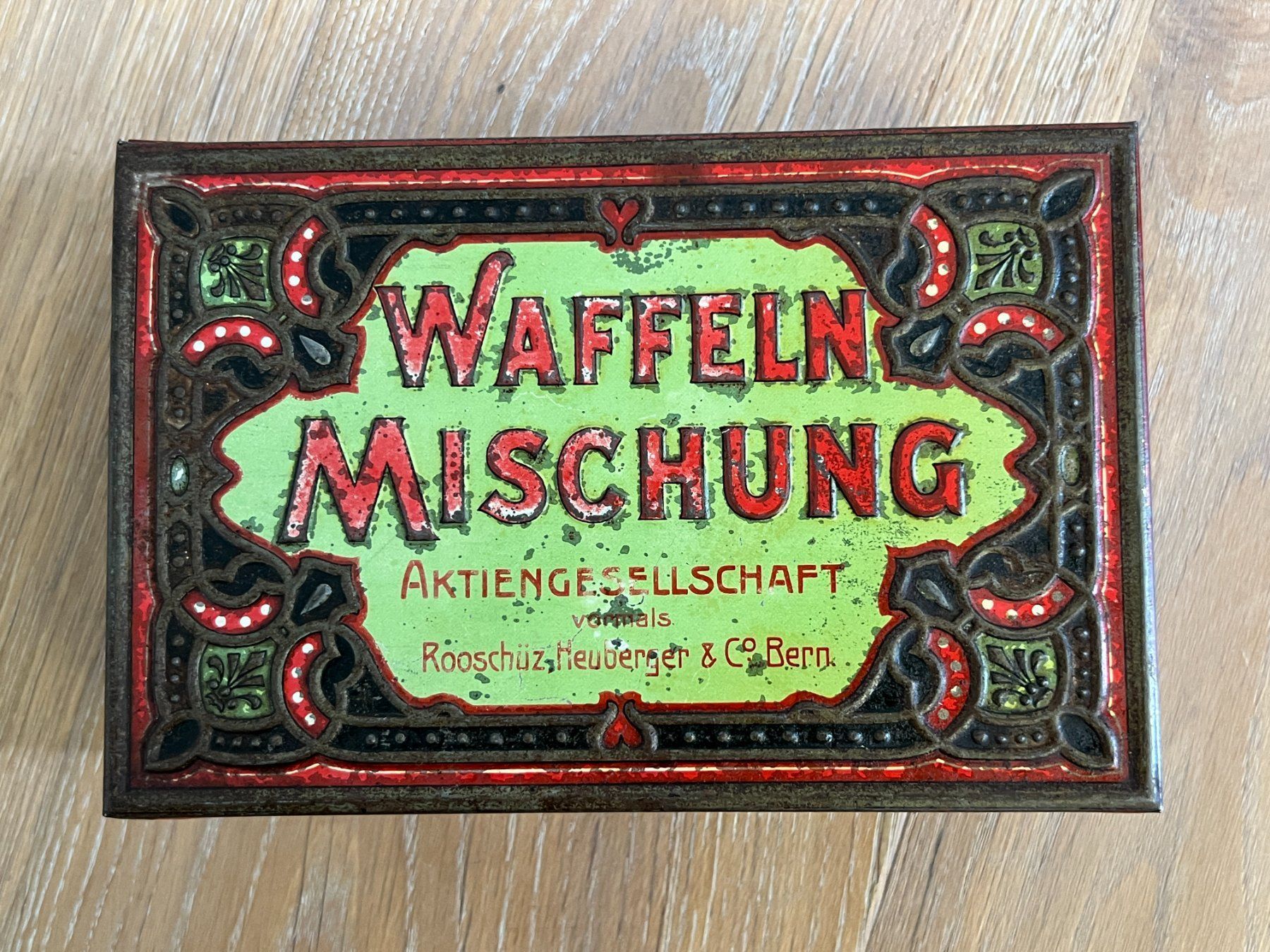Dosen: rare antike Blechdose "Rooschütz Heuberger & Co, Bern" 30er – Gebraucht aus Rothrist von Brandystar 1