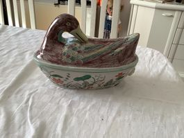 Keramik Ente Terrine, Bräter, Vintage, guter Zustand! ab 1.-
