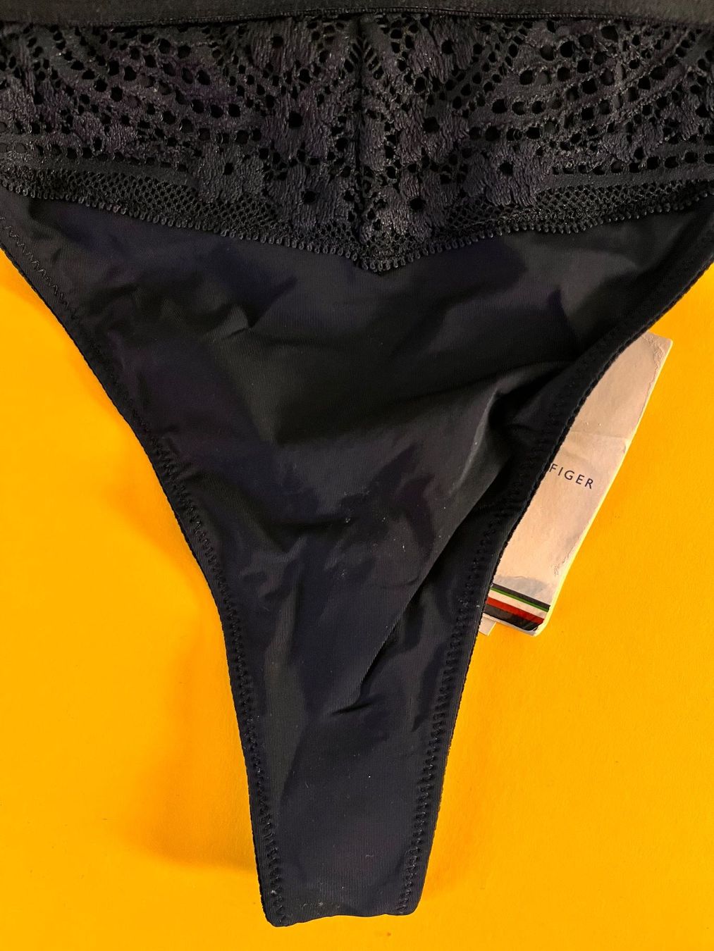 Tommy Hilfiger Altra biancheria intima: Spitzen-String, TOMMY HILFIGER, Grösse XL, Dunkelblau – Nuovo e nell'imballaggio originale da Rudolfstetten venduto da gst_g7xl 3