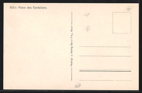 Cartoline postali: Basel, Barfüsserplatz mit Verkaufsstän – Usato da Berlin venduto da bartko-reher 1