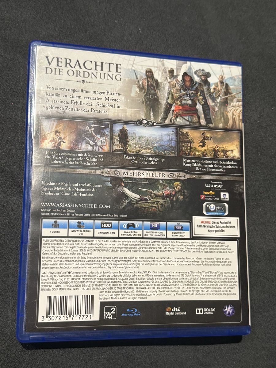 Giochi: Assassins Creed Black Flag PS4 – Usato da Winterberg ZH venduto da Godzilla-vs-Shimo 1