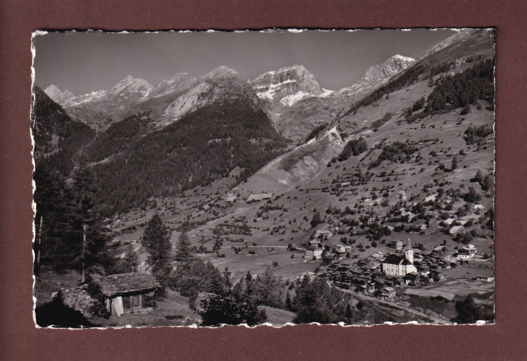 Ansichtskarten: KIPPEL im Lötschen - 1951 – Gebraucht aus Pully von nicecards-shop