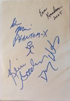 Phantom-x Autogramm signiert Karte 20x30cm