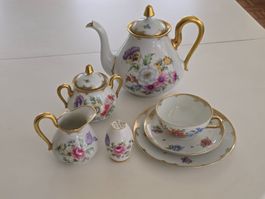 Antikes Porzellan-Teeservice, 22-teilig, Limoges