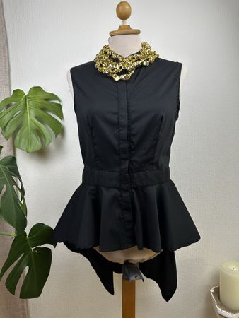 Chemisier sans femme queue de pie noir JAYLOUCY PARIS S/M