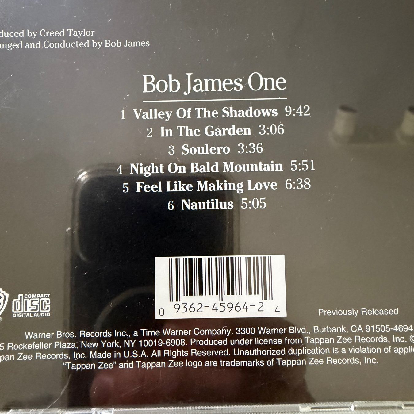 CDs: Bob James – One (CD) – Gebraucht aus Zug von Mirare9 1