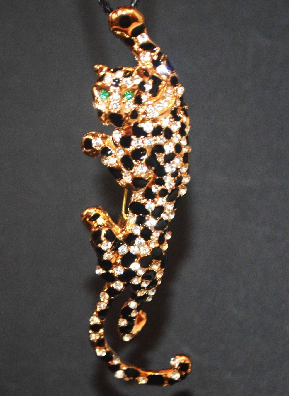 Spille & Fermagli: Brosche oder Halskette C-372 – Leopard - Strass Steine – Nuovo e nell'imballaggio originale da Goldiwil (Thun) venduto da han_v5b7 3