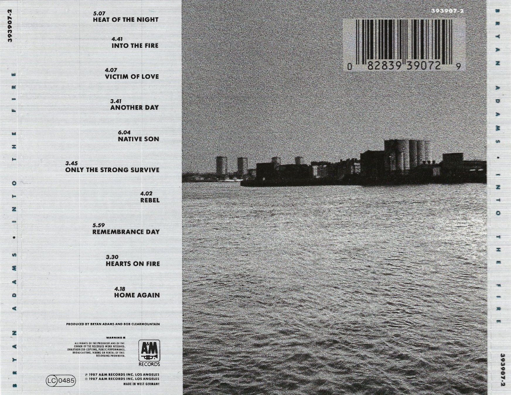 CD: CD: BRYAN ADAMS - Into the fire – Usato da Rotkreuz venduto da groeli69 1
