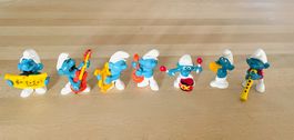 7x Original Peyo Schlümpfe, Schlumpfband - Set 8