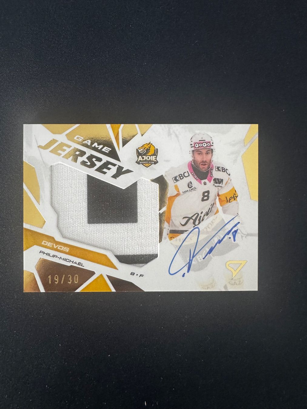 Sportzoo Carte collezionabili: Game Jersey Devos/30 - Sportzoo – Usato da Estavayer-le-Lac venduto da fav_7cfn