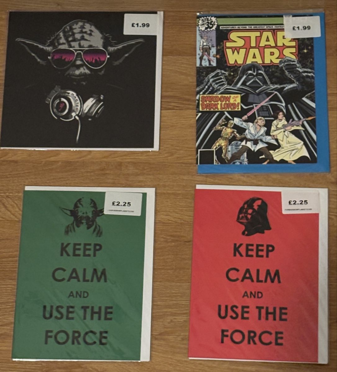 Cartoline: Star Wars Grusskarten Set, 4 Stk. – Nuovo e nell'imballaggio originale da Basel venduto da NellyBotti