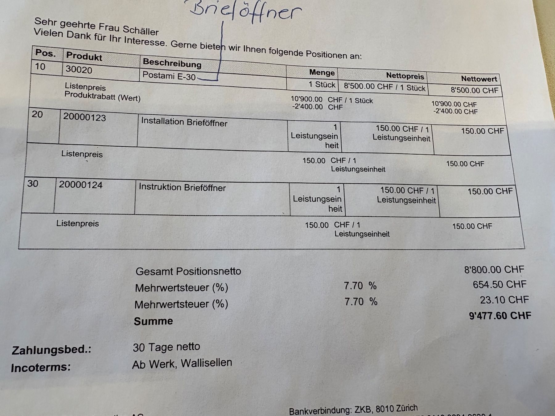 Tutte le macchine: Couvertöffner Büromaschine – Nuovo (secondo la descrizione) da Emmenbrücke venduto da Plan-C-Liquidationen 4