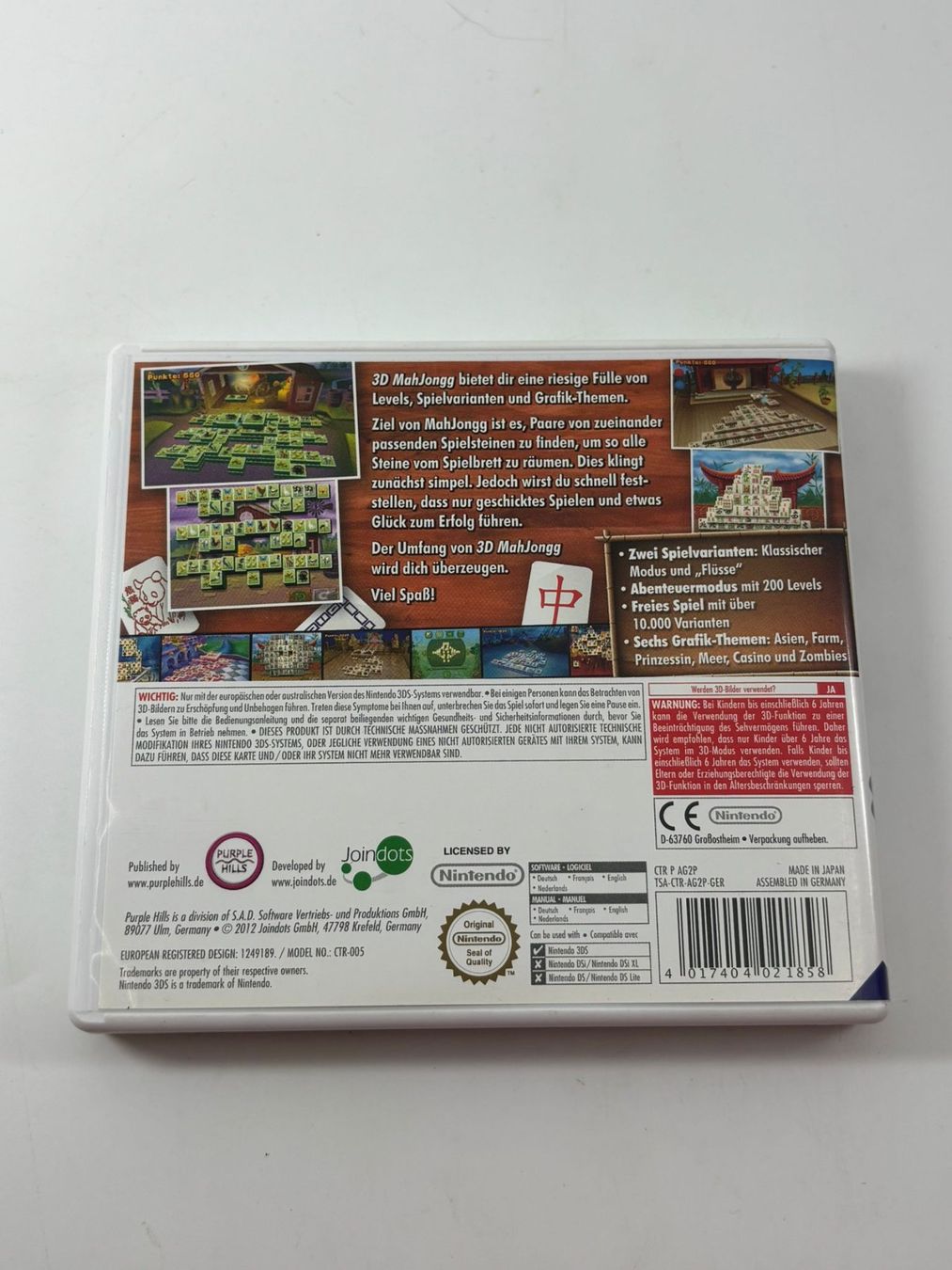 Giochi: Mahjongg 3D (Nintendo 3DS) – Usato da Herisau venduto da Seyashop1 2