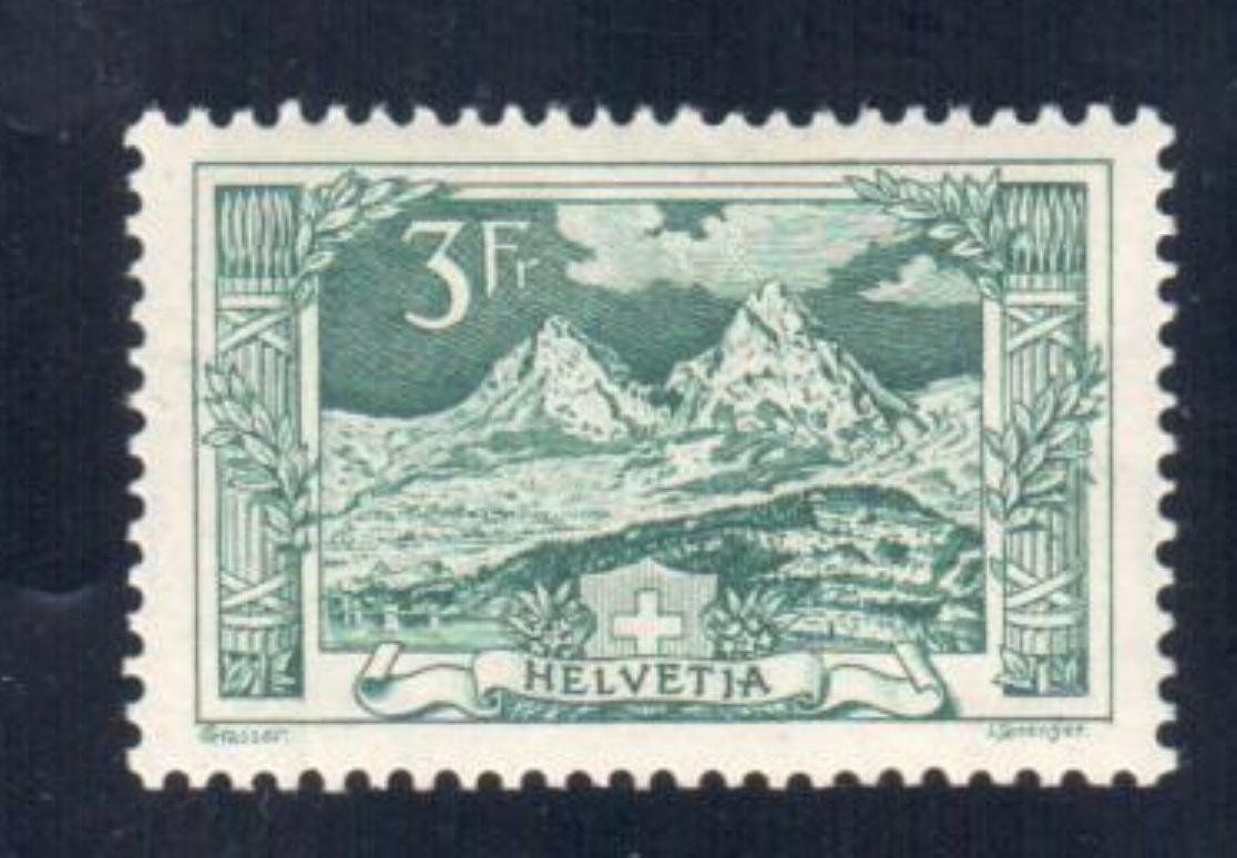 Tutti i francobolli: Landschaft Mythen 3 Fr. blaugrün – Nuovo (secondo la descrizione) da Appenzell venduto da Murpa