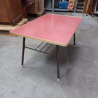 Vintage 60er Jahre Designklassiker Salontisch, rot