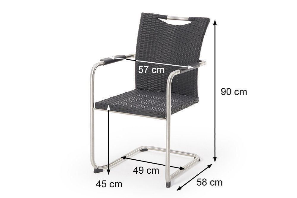 Viplounge Tische: Rattan Gartentisch mit Swing Stühlen – Neu und originalverpackt aus Uznach von viplounge 2
