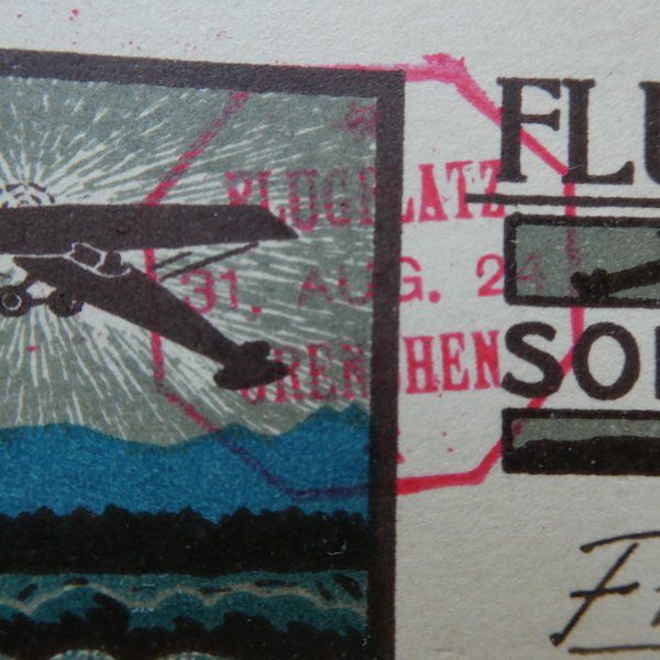 Alle Briefmarken: 1924 CH - FLUGTAG - KARTE Solothurn / Grenchen – Gebraucht aus Egliswil von Trens01 5