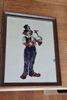 Clown-Spiegel mit Rahmen
