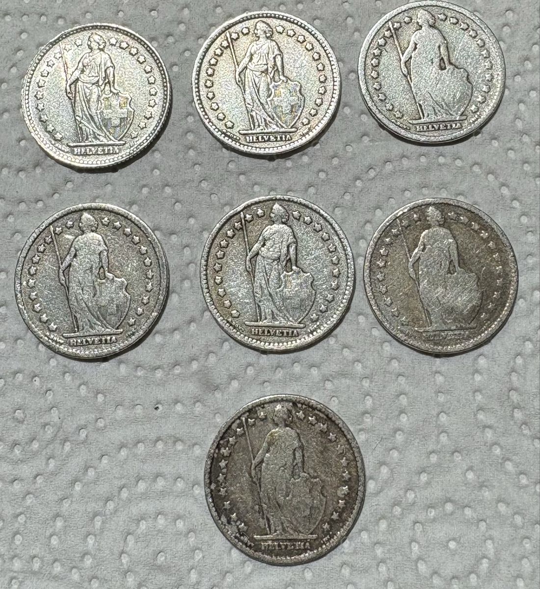 Tutti le monete: 1.- 1875-1945 (7 Stk.) – Usato da Maisprach venduto da Lls1 1