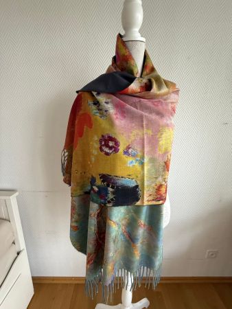 Neu Foularl kuschelig weich Viskose und Cashmere