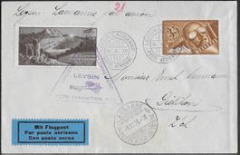 1926 Flugpost LEYSIN - LAUSANNE F6 + VIGNETTE Nr. 20 ab 1.-