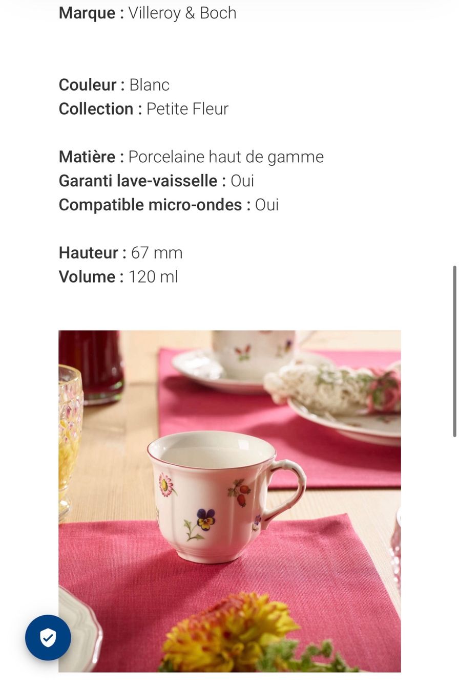 Villeroy & Boch Tazze: Villeroy Boch Kaffeetassen Set – Nuovo (secondo la descrizione) da Ebikon venduto da nat_jzh5 3