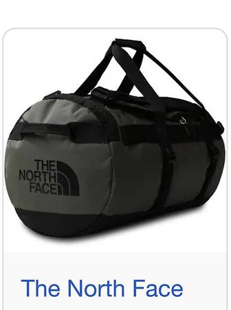 Grüne North Face Duffel-Bag