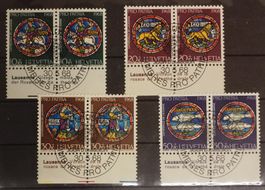 4223) B138-B141, Pro Patria Satz ET Vollstempel im paar