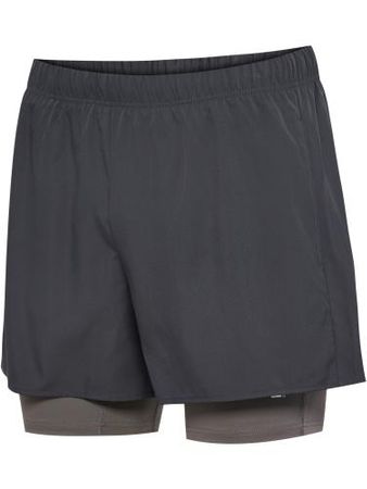 Hummel hmlHiit Intensity 2 In 1 Shorts - ebony (Grösse: L)