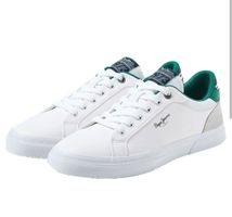 neu Pepe Jeans Sneakers Schuhe Herrenschuhe Gr 46 weiss grün