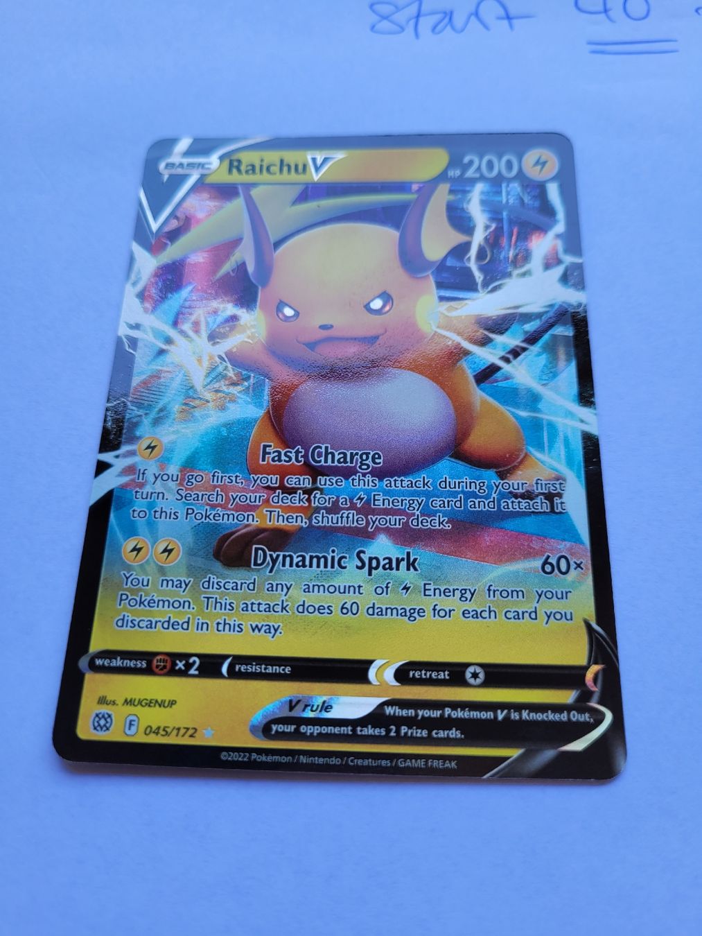 Pokémon Carte collezionabili: 2022 Pokemon Sword &Shield Raichu V  – Nuovo (secondo la descrizione) da Basel venduto da dhe_qbg8 3