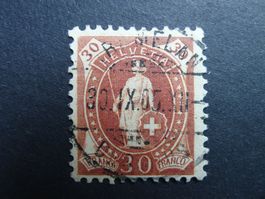 1895 Nr. 68D mit Vollstempel von TRAMELAN